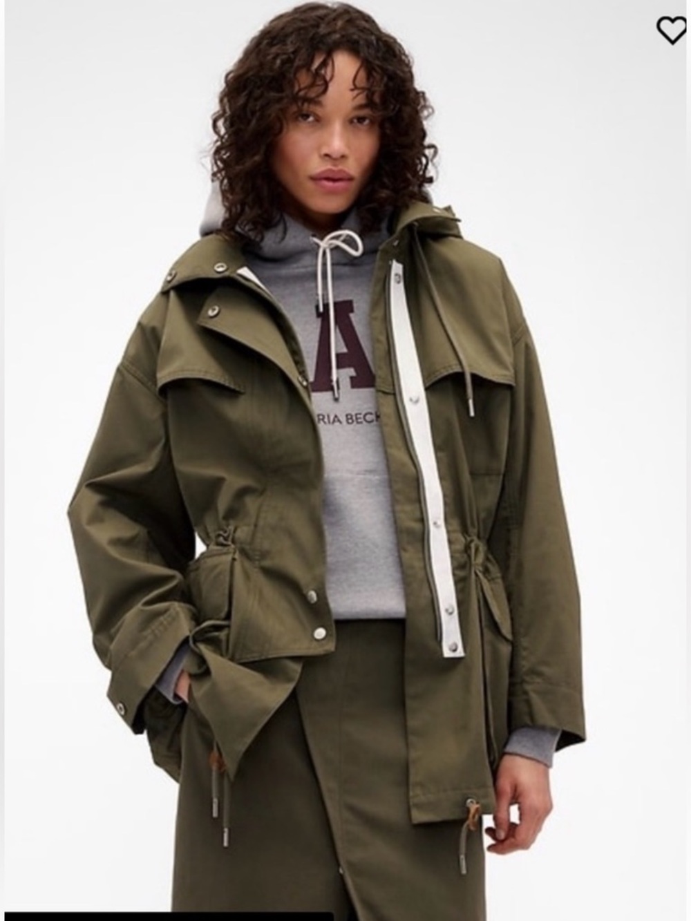 GAP x Victoria Beckham Parka  Olive Hooded Jacket - Women's / NWT/ SM/ LXl